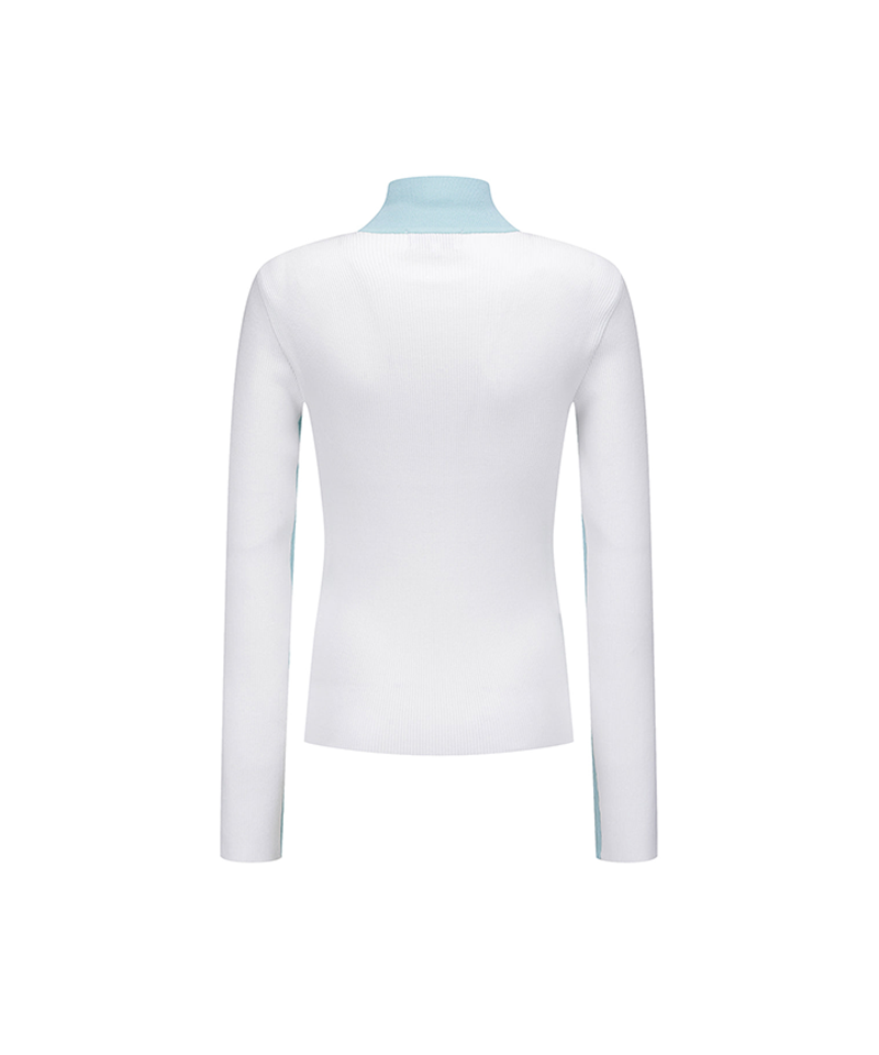 Women's FA Mock Neck Sweater - Mint