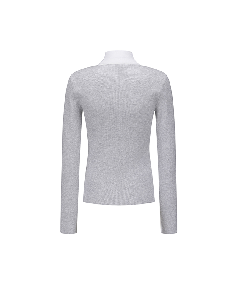 Women's FA Mock Neck Sweater - White