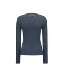 [Signature] Women's Stripe Textured Pullover - Blue