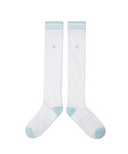 Women's Stripe Knee High Socks - Off White