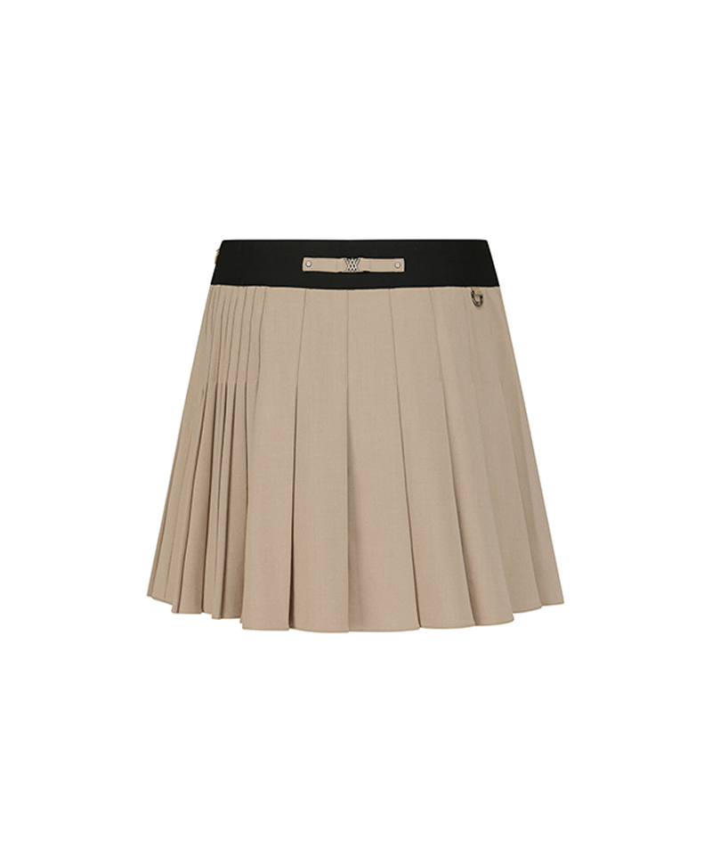 Women's FA Essential Pleated Skirt - Beige
