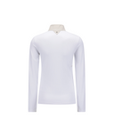 Women's FA High Neck Long T-Shirt - Light Beige