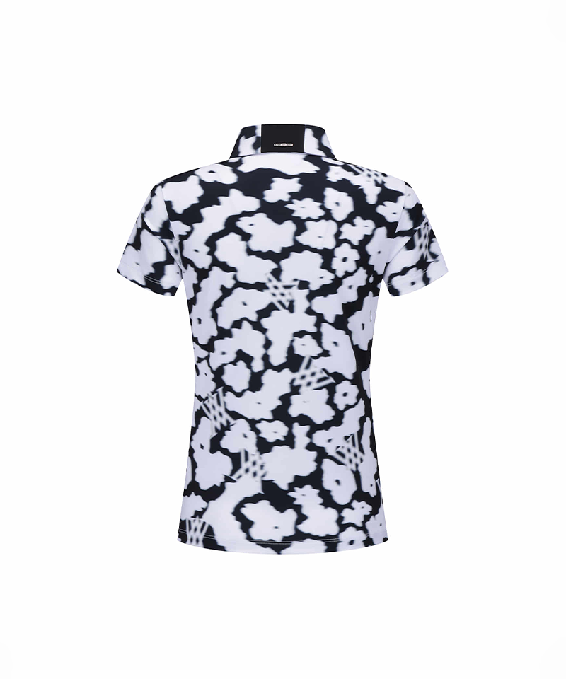 ANEW Golf Women's FA Flower Pattern Short T-Shirt - White
