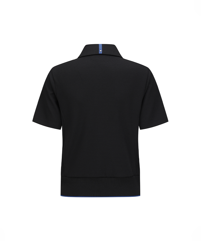 Women's FA Blouson Short T-Shirt - Black