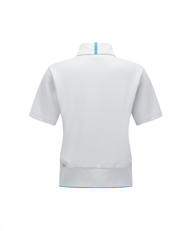 Women's FA Blouson Short T-Shirt - Light Grey