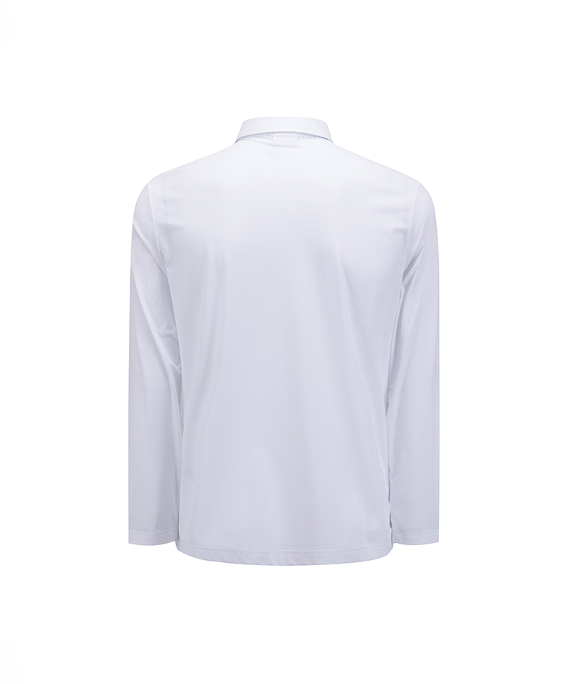 Men's SM Back Air Dot Long T-Shirt - White