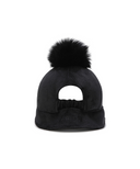 Women's Short Earflap Cap - Black