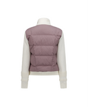 Women's WI Hybrid High Neck Down Jacket - Dark Pink
