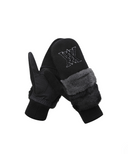 Women's Mitten Gloves - Black