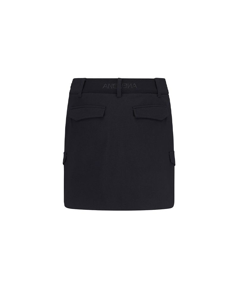 Women's WI Brushed Fleece H Line Skirt - Black