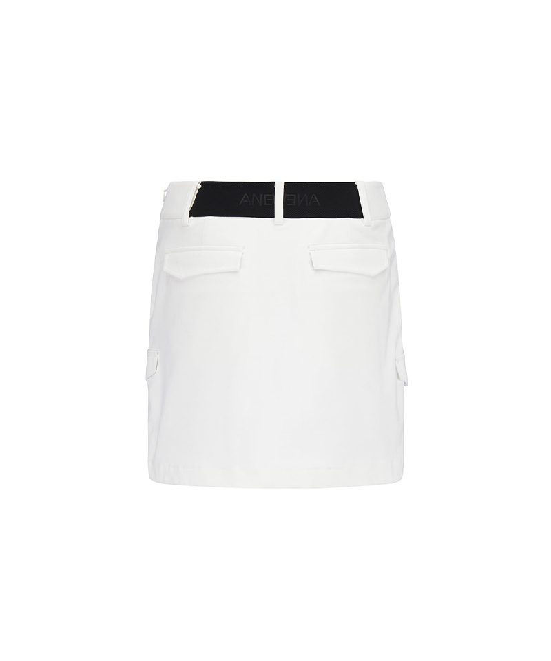 Women's WI Brushed Fleece H Line Skirt - Cream