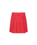 Women's WI Brushed Fleece Pleated Skirt - Red