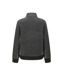 Women's WI High Neck Long T-Shirt - Melange Grey