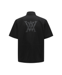 Men's Logo Half Zip Anorak - Black