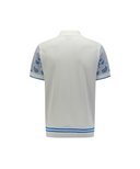 Men's Paisley Short Sleeve Sweater - White
