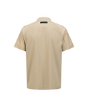 Men's Back Logo Point T-Shirt - Beige
