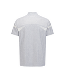 Men's Mock Neck Short Sleeve T-Shirt - Light Grey