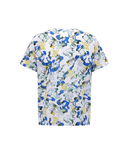 Men's Abstract Pattern Crewneck T-Shirt - White