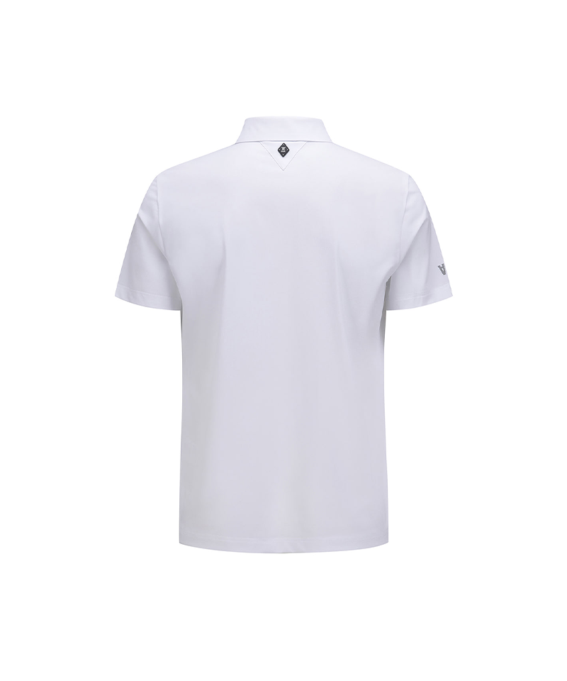Signature] Men's Logo Point Short T-Shirt - White – Anew Golf USA