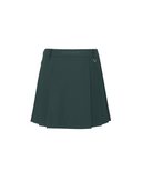 Women's Seasonal Pleats Half Pants - Dark Green