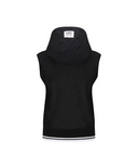 Women's Hooded Knit Vest - Black