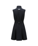 Women's Sleeveless Open One Piece - Navy