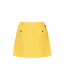 Women's Abstract Volume Flare Skirt - Yellow