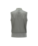 Women's Back Zip Mock Neck Vest - Khaki