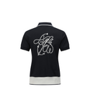 Women's Rope Logo T-Shirt - Navy