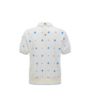 Women's Seasonal Pattern Half Zip T-Shirt - Ivory
