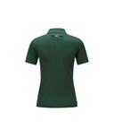 Women's Solid Back Zip T-Shirt - Dark Green