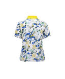 Women's Abstract Pattern Blouson T-Shirt - White