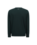 Men's Line Blocked Round Sweater - Dark Green