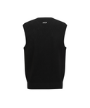 Men's Camo Jacquard Knit Vest - Black