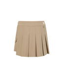 Women's Over Pleated Half Pants - Beige