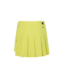Women's Over Pleated Half Pants - Yellow