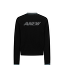 Women's Round Knit Cardigan - Black