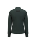 Women's Line Point Mock Neck T-Shirt - Dark Green