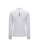 Women's Sold Back Zip Long T-Shirt - White