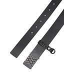 Women's Logo Ring Belt - Black