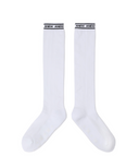 Women's Aqua Mesh Knee Socks - White