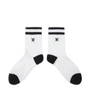 Women's Middle Socks - White