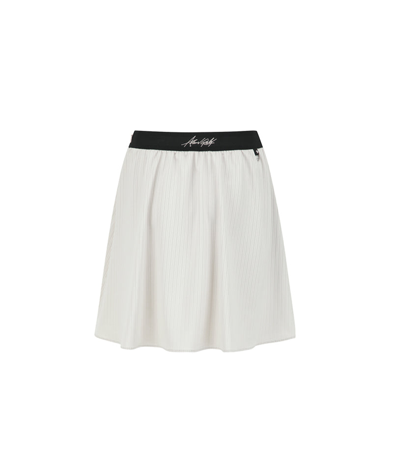 Anew Golf Women's SM Band Flare Skirt - Light Beige