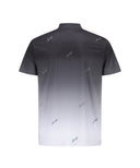 [Signature] Men's Logo Pattern Neck T-Shirt - Black