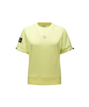 [Legacy Sale] Women's Beads Point Crop Short Sleeve  T-Shirt - Yellow