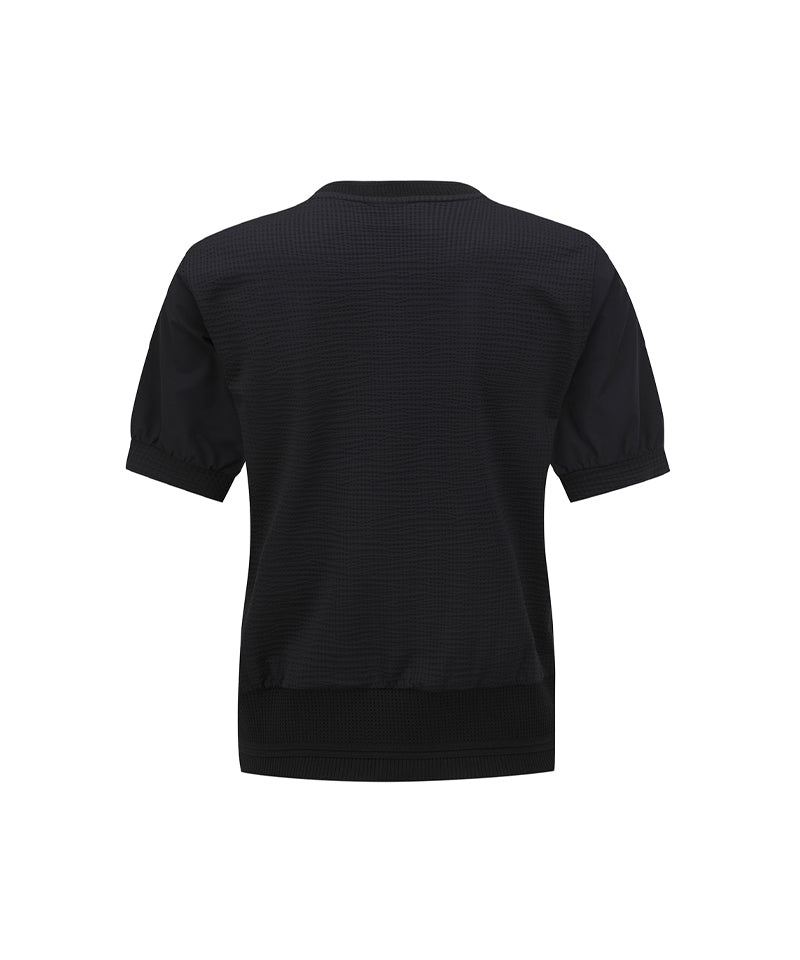 ANEW Golf Women's SM Hybrid Round Short T-shirt - Black