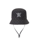[Legacy Sale] Men's Monogram Round Taping Bucket Hat - Black