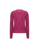 Women's Big Logo Intarsia Zip-Up Cardigan - Pink