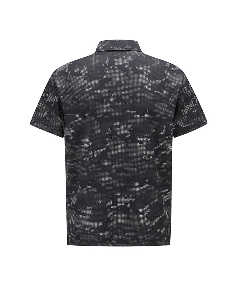 Men Camoflage Short T-Shirt - D/Brown