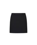 W Front Embossed Point H-line SQ - Black